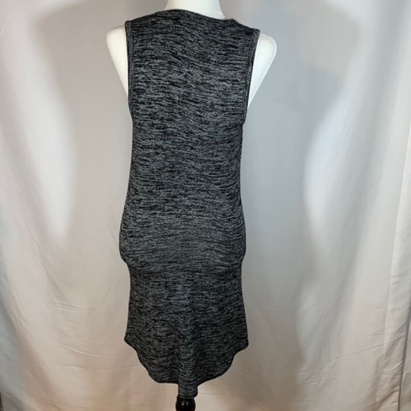 Wilfred Free Grey & Black Knit Cutout Mini Dress - Picture 4 of 6